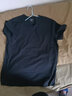战浩冰丝莫代尔棉短袖T恤男夏季青年圆领纯色白速干半袖薄打底衫体恤 黑色 3XL 建议【165-180斤】 实拍图