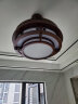 雷士（NVC） LED风扇灯新中式客厅吊扇灯 餐厅灯具隐形扇叶 鸿运36W  三色调光6档风 实拍图