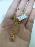 六福珠宝光影金系列足金小金条金砖5G黄金项链套链单件 计价 HIG30137A 8.39克(含工费956元) 小版 实拍图