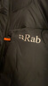 Rab 800篷连帽山地羽绒服男轻量保暖户外防泼水耐磨鹅绒服 QDN-69 黑色 S 实拍图