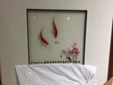 贵妃笑 纯手工苏绣刺绣画 中式客厅餐厅装饰画玄关走廊过道卧室茶室挂画 年年有余 实拍图