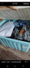 SPACEXPERT 衣物收纳箱塑料整理箱80L蓝色 1个装 带轮 实拍图