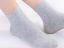 浪莎（LangSha）袜子女纯棉夏季中筒袜全棉超薄防臭透气吸汗四季白色少女学生棉袜 100%棉【春秋袜6双】灰色 699款 均码 35至39码 实拍图
