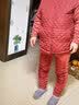 南极人（Nanjiren）中老年保暖内衣男加绒加厚加大码秋冬季羊羔绒舒适保暖开衫套装 女士-豆沙红【上衣+裤子】 4XL (大码) 实拍图