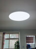 客厅灯LED吸顶灯 卧室灯 灯具照明 遥控方灯圆灯 客卧套餐 现代简约 时尚薄款 节能灯 薄圆80CM无极+遥控 72W(22-30平方) 白色边框 实拍图