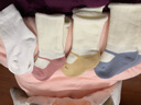 李晨曦（Lichenxi） 宝宝袜子春秋冬季纯棉0-3岁新生儿初生婴儿男女童松口中长筒袜 （加厚鞋带女款）长筒袜 S（0-1岁） 实拍图