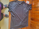 安踏运动套装男士秋季透气速干短袖短裤跑步套装篮球健身训练服两件套 纯净白/基础黑 XL 实拍图