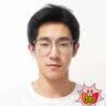 千娱斯文半框眼镜男款高颜值可配度数近视镜百搭防蓝光平光镜框架 潮酷黑银 左右眼200度 实拍图