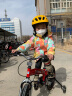ETOKIDS出口日本儿童二合一平衡车自行车无脚踏滑步车2-6岁宝宝车小孩 热情红（二合一） 16寸 实拍图