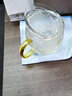 美斯尼 玻璃茶杯办公室水杯茶水分离杯子茶具套装泡菊花茶玻璃加厚带把手带过滤女男士大号耐热水杯 黄把茗韵杯  500ml 实拍图