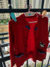 迷你巴拉巴拉男童女童开衫冬季宝宝新年中式针织毛衣231123103201中国红120 晒单实拍图