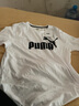 彪马（PUMA）短袖T恤男秋季运动服时尚logo圆领跑步休闲半袖上衣 596535-02/白色/大logo L 实拍图