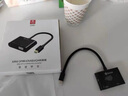 毕亚兹 Mini HDMI转VGA/HDMI一拖二转换器带音频 二合一4k高清微型转接头线 平板电脑连接投影仪 实拍图