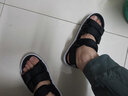 特步男子凉鞋春夏舒适休闲沙滩鞋魔术贴潮流运动凉拖鞋户外鞋982219171533 黑 39码 实拍图