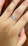 谢瑞麟（TSL）520情人节礼物钻石戒指女18K金玫瑰金排钻戒指求婚结婚钻戒63233 14号圈口（20颗钻石,共约12分) 实拍图