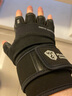 Monster Guardians 健身训练手套男子半指高强度立体掌垫耐磨防滑护腕运动骑行举铁手套 Black 黑色 XL 实拍图