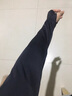 迈诗蒙 冰袖男女冰丝防晒袖套男防晒手套女开车骑行袖套女户外旅游运动护袖男防晒手臂套袖 套指黑2双 【均码】男女通用 实拍图