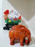 大象摆件一对木雕黑檀木实木木头小象客厅雕刻家居装饰木质工艺品 花梨木16厘米一对 实拍图