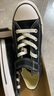 匡威（Converse）童鞋儿童低帮帆布鞋春季男女童全明星新品经典款软底魔术贴帆布鞋 黑色[经典款新版】 偏大选小一码 35 【建议脚长22cm】 实拍图
