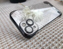 弘卓 适用苹果15Promax手机壳iphone15Promax手机壳电镀无边框透明散热防摔简约男女款 钛银色 实拍图