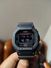 卡西欧（CASIO）小方块男表G-SHOCK日韩表六局电波太阳能蓝牙运动表送男友礼物 DW-5600UHR-1黑红撞色经典方块 实拍图