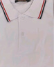 罗蒙男童短袖polo衫校服春夏新款T恤女童班服 条纹白色短袖POLO衫 110 实拍图