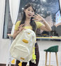 双星书包初中女高中背包大学生出行双肩包运动潮流简约百搭 黑色（带鸭子挂件） 实拍图