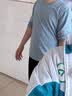 真维斯（Jeanswest）T恤男2026春夏新款纯棉简约纯色男士打底衫长袖T恤男蓝色XL 实拍图