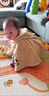 欧孕（OUYUN）婴儿外穿棉小披风秋冬宝宝婴幼儿防风衣保暖斗篷披肩连帽外套 橘黄色【适合0-3岁】 均码【建议身高50-100cm】 实拍图