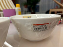 顺祥纯白碗碟餐具套装家用陶瓷简约易洁釉下彩饭碗汤面碗可微波大小碗 8英寸汤碗 单个 实拍图