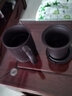 豪祥（HAOXIANG）紫砂茶杯茶水分离办公杯个人杯家用马克杯接待带盖过滤内胆泡茶杯 紫砂龙把办公杯-梅 实拍图