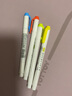 斑马牌日本ZEBRA斑马荧光笔WKT7学生用淡色系双头记号笔彩色做笔记粗划重点标记笔全色系套装涂鸦手账笔 新色-柠檬黄MLY 实拍图