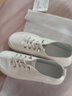 大东女士牛筋底真软皮小白鞋百搭休闲2025新款软底舒适一脚蹬女鞋春秋单鞋 米白色 升级款 39 实拍图