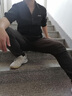 老爷车（LAOYECHE）100%纯棉男士长袖衬衫保罗刺绣春秋装衬衣牛津纺纯色男装寸衫潮流 ED-23833粉色 XL 推荐140-160斤 实拍图