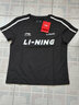李宁短袖T恤女子夏季棉质撞色织带休闲复古足球风运动上衣 【常规版】黑色712-2 L 实拍图