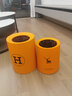 羽尔乐北欧风圆形双层垃圾桶家用客厅厨房卫生间办公室卧室大号垃圾桶 爱马仕橙小鹿 8L【不带盖】 实拍图