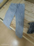 牵魅夏季薄款九分牛仔裤男生直筒宽松破洞牛仔裤韩版潮流休闲百搭乞丐裤宽松直筒9分裤子 N60破洞 S 实拍图