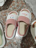 惠夫人四季亚麻拖鞋女家居软底防滑情侣家用透气室内男士 EVA亚麻 粉色 36-37 (适合35-36码穿) 实拍图