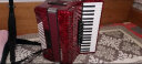 鹦鹉（YINGWU）手风琴键盘 中华老字号初学入门成人儿童专业演奏考级乐器 8贝司红色22键+大礼包 实拍图