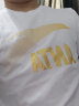 安踏（ANTA）t恤男士短袖夏季薄款圆领潮流大logo纯色舒适透气跑步上衣运动服 -3纯净白/浅灰 S/165 实拍图