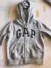Gap【雪糕系列】男女幼童秋季837957LOGO法式圈织软卫衣儿童装户外 灰色 110cm(5岁) 实拍图