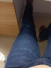 皮尔卡丹牛仔裤男夏季棉弹柔软宽松商务休闲直筒裤男士裤子深蓝色28 实拍图