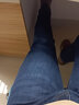 皮尔卡丹牛仔裤男春季棉弹柔软宽松商务休闲直筒裤男士裤子深蓝色28 实拍图