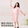 猫人（MiiOW）女士睡衣女春秋【纯棉亲肤】V领短袖简约可外穿睡裙家居服送老婆 实拍图