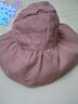听风说夏季空顶帽薄款防晒遮阳帽可爱宝宝太阳帽韩女童渔夫帽潮儿童帽子 粉色 50-54cm可调节 实拍图