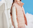 雪中飞kids儿童羽绒马甲清仓秋冬女童中大童男童轻薄立领羽绒内胆 灰粉色 170 实拍图