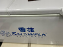 雪花铜管冰柜商用大容量家用冷冻冷藏两用卧式单温双温冷冻小型冰箱大冰柜 雅白色BD/BC【铜管+一级能效】 165L 实拍图