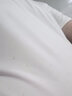 花花公子短袖t恤男夏季男士翻领Polo冰丝衫潮流半袖商务上衣服男装夏装 白色灰  2XL 实拍图