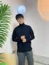 真维斯（Jeanswest）毛衣男高领保暖打底毛衫秋冬新款毛线衣针织衫男款休闲内搭打底衫 黑色高领 L 实拍图