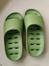 麦乐朵浴室拖鞋女夏天家居家用室内卫生间洗澡漏水镂空速干防滑凉拖鞋男 绿色【漏水加厚底】 37-38码 实拍图